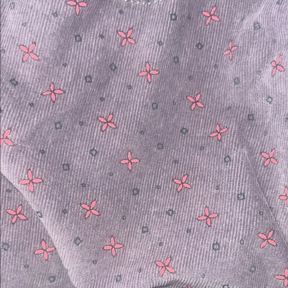 Old Navy Light purple floral corduroy super skinny pants. (14)